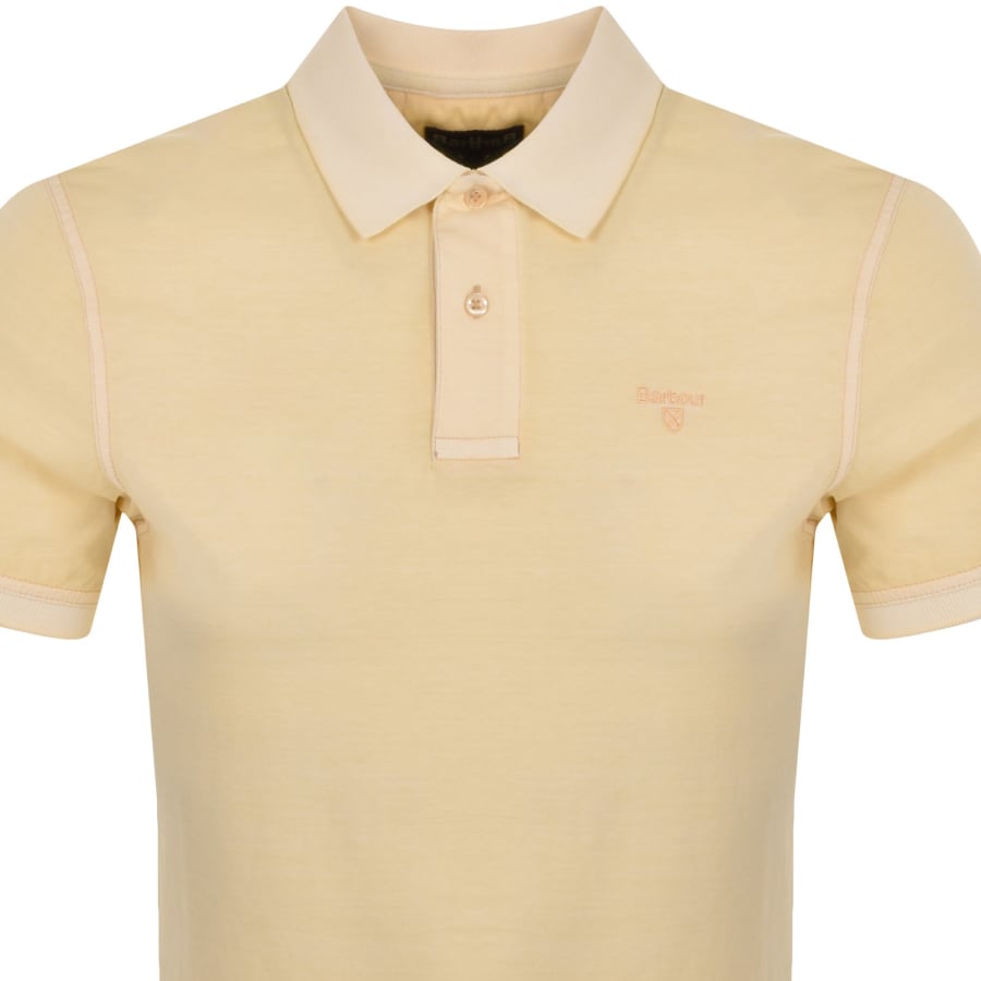 Barbour Terra Dye Short Sleeve Polo Yellow